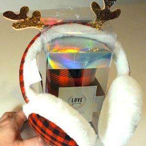 Love yourself Mug and Earmuff Set NEW Festive Party Skiing Fun